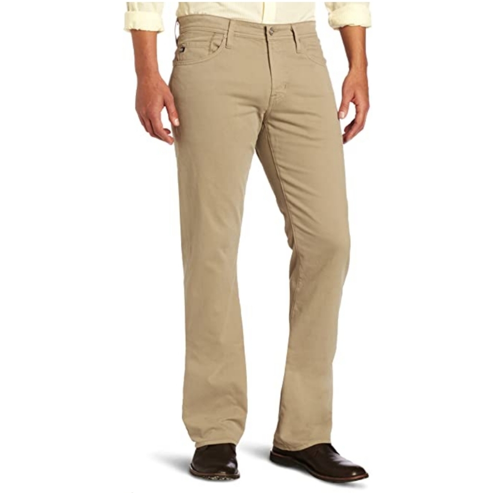 AG Adriano Goldschmied The Protégé Straight-Leg Pants in Cornsilk - Picture 1 of 12